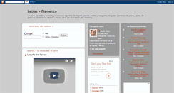 Desktop Screenshot of letrasdeflamenco.com