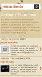 Mobile Screenshot of letrasdeflamenco.com
